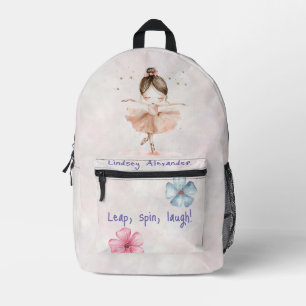 Positive Custom Girls' Ballerina Bedruckter Rucksack