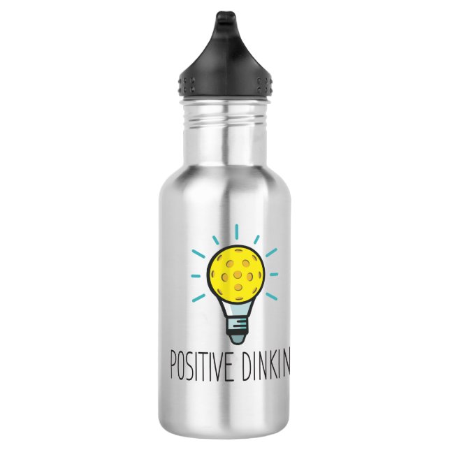 Positive Dinking Pickleball Wasserflasche Edelstahlflasche (Rechts)