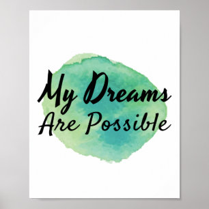 positive Eigenschaftsvisionen Poster