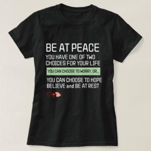 Positive-Energie-über-Sorgen-Mentalität-Zitat Schw T-Shirt