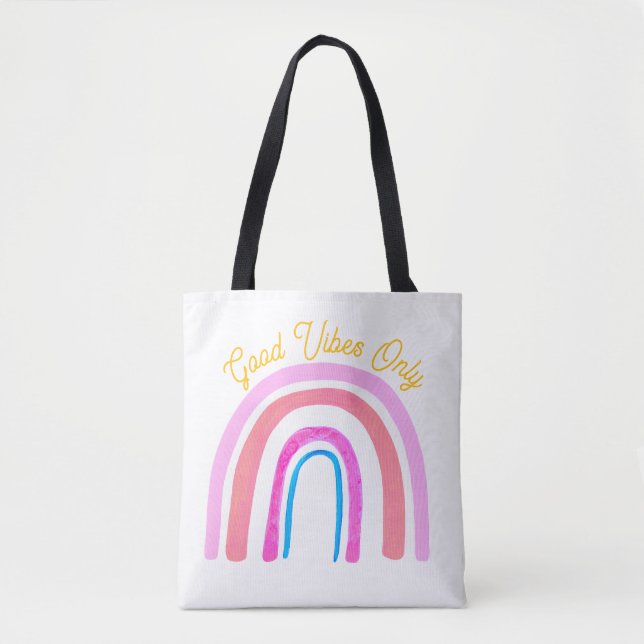 Positive Energy Folk Art Rainbow Tasche (Vorderseite)