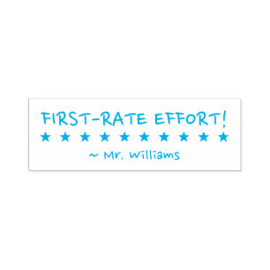 Positive "ERSTMÄSSIGE BEMÜHUNGEN!" Tutor Rubber Br Permastempel