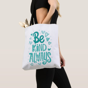Positive Freundlichkeit spielt Typografie Tasche