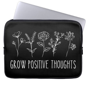 Positive Gedanken Ästhetik wachsen Laptopschutzhülle