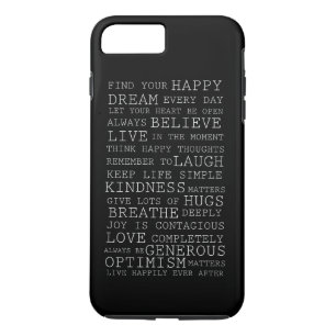 Positive Gedanken iPhone 8 Plus/7 Plus Hülle