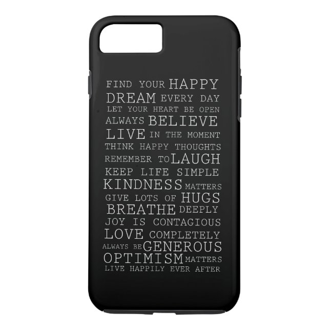 Positive Gedanken Case-Mate iPhone Hülle (Rückseite)