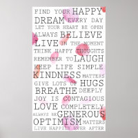 Positive Gedanken Inspirationswörter Rose Petals