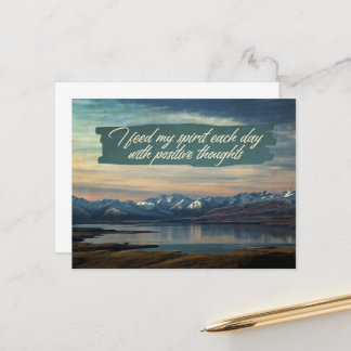 Positive Gedanken Postkarte
