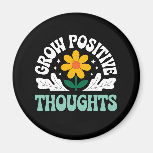 Positive Gedanken wachsen - Inspirationsblume (10) Magnet