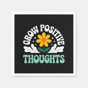 Positive Gedanken wachsen - Inspirationsblume (10) Serviette