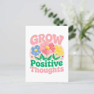 Positive Gedanken wachsen - Inspirationsblume (6) Postkarte