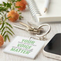 Positive Grün Deine Stimme zählt Motivationszitat