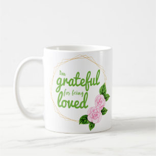 Positive gute vibes Zitate für die Selbstakzeptanz Kaffeetasse