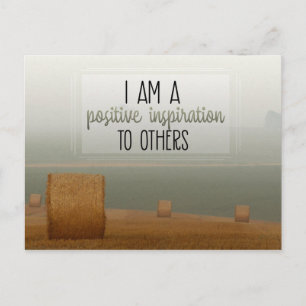 Positive Inspiration für andere Postkarte