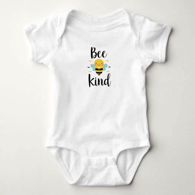 Positive Inspirationsbotschaft "be kind" Baby Strampler (Vorderseite)