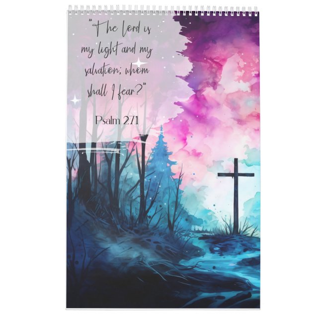 Positive inspirierende Motivation Bibelbibliotheke Kalender (Rückseite)