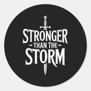 Positive Inspirierende Motivation, Stärker Als T Runder Aufkleber