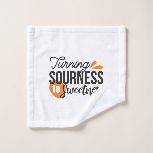 Positive Lebensnachricht - Sour auf Sweet verwande Waschlappen (Waschlappen)