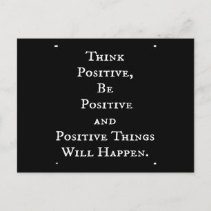 POSITIVE LEBENSQUOTEN GLAUBEN, AKT MOTTO POSTKARTE