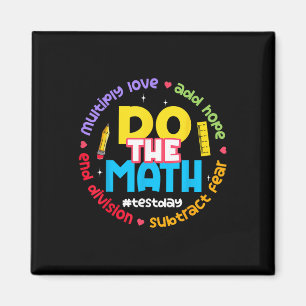 Positive Liebe Hoffnung Angst Rechne Die Mathe-Tes Magnet