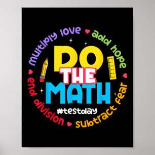 Positive Liebe Hoffnung Angst Rechne Die Mathe-Tes Poster