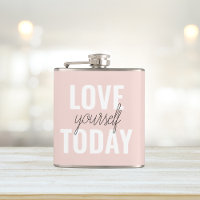 Positive Liebe Sie heute Pastel Pink Zitat
