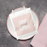 Positive Liebe Sie heute Pastel Pink Zitat