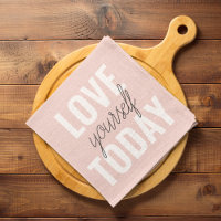 Positive Liebe Sie heute Pastel Pink Zitat