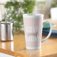 Positive Liebe Sie heute Pastel Pink Zitat