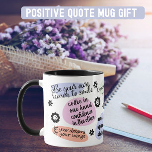 Positive Message Liebe Sie selbst Tasse