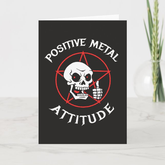 Positive Metallhaltung Karte (Vorderseite)