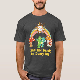 Positive Motivation Frog Hütte Kern Frogs Gift F T-Shirt