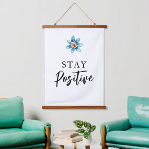 Positive Motivierende Zitat-Wandkunst Büro-Dekorat Wandteppich Mit Holzrahmen