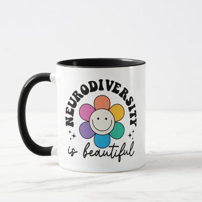 Positive Neurodiversity Acceptance Quote Tasse (Links)