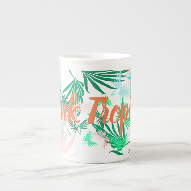Positive Palm Tree Blätter Tee Kaffee Tasse Cup (Vorderseite)