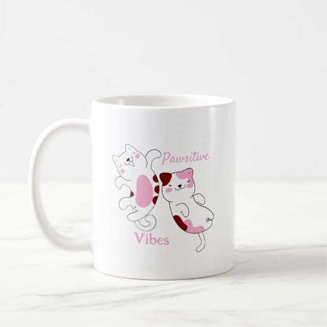 Positive Pfoten-Vibes Kaffeetasse (Links)