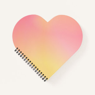 Positive Pink Peach Gradient Ästhetik Notizbuch