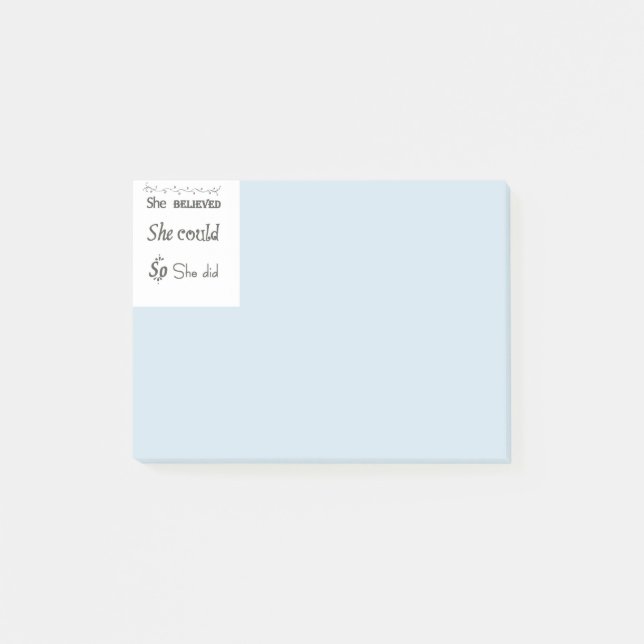 Positive Post IT Notes Girls Women Post-it Klebezettel (Vorderseite)