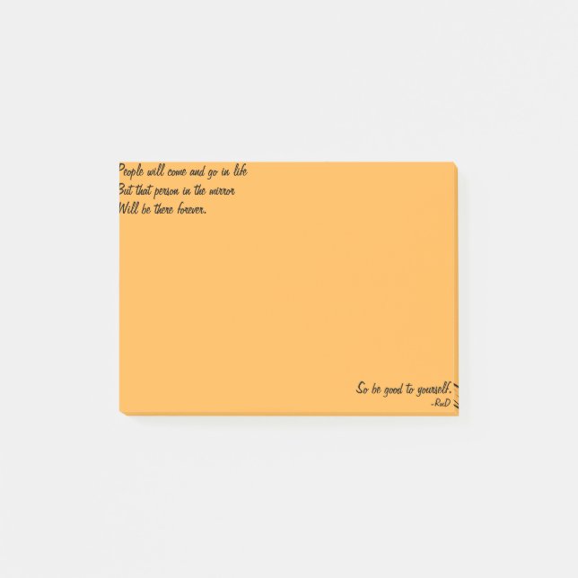 Positive Post-it-Notizen Post-it Klebezettel (Vorderseite)