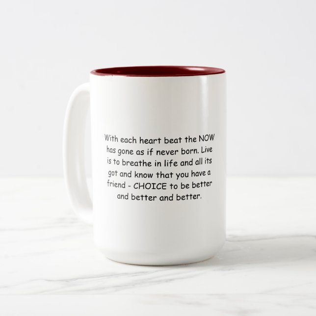 Positive Power-Tasse Zweifarbige Tasse (Vorderseite Links)