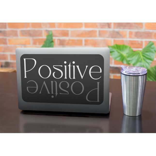 Positive Reflexion Modernes Design Quadratischer Aufkleber (Von Creator hochgeladen)