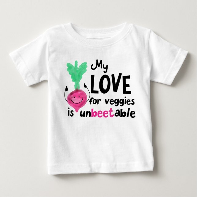 Positive Rübenpuppe - Meine Liebe für Veggies Baby T-shirt (Vorderseite)