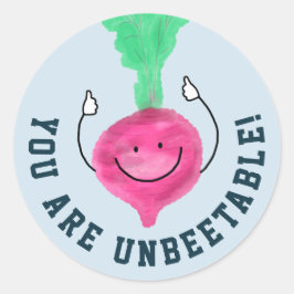 Positive Rübenpuppe - nicht bekömmlich Runder Aufkleber