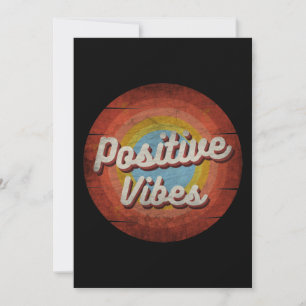positive Schwingungen im Vintage-Stil Einladung