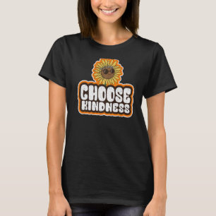 Positive Sonnenblume Hippie Peace Teacher entschei T-Shirt