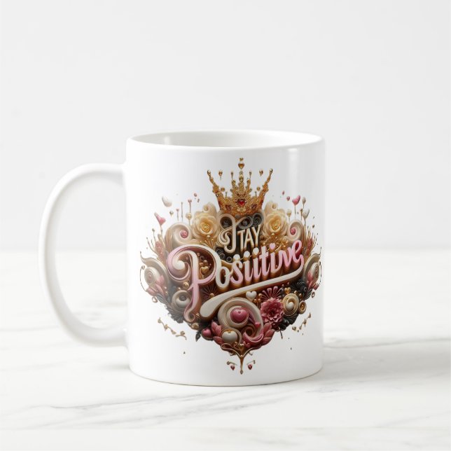 Positive" Tasse bleibe - ein perfektes Geschenk de (Links)