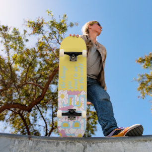 POSITIVE UPLIZIERUNG VON REDEWENDUNGEN GELBE BLUME SKATEBOARD