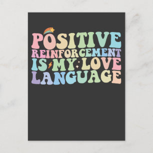 Positive Verstärkung ist meine Liebe Einladungspostkarte