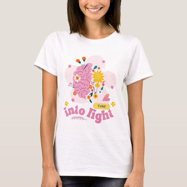 Positive vibe t-shirt Motivation quote tee  (Devant)