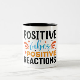 Positive Vibes | Motivierend Angebot Zweifarbige Tasse